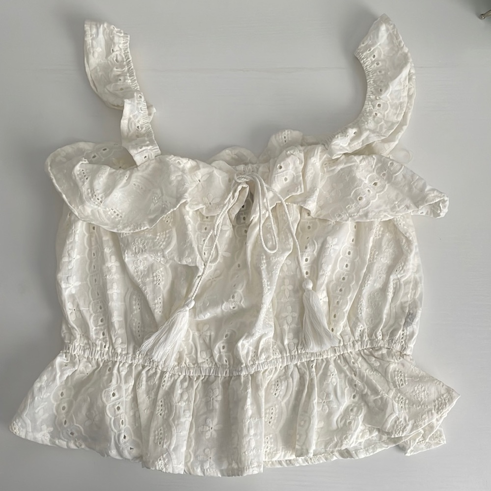 Papaya Off White Summer Top - Size M
